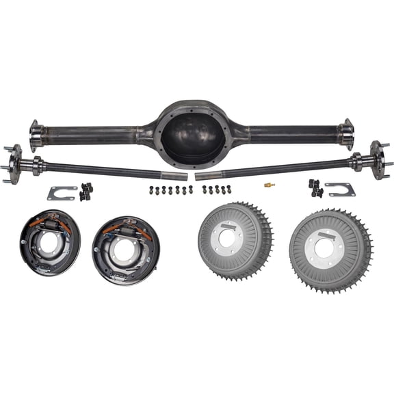 9 Inch Rearend Axle Housing Kit, Compatible with Buick Finned Drums, 58