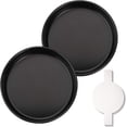 Round Baking Pan Rack 9-Inch Round Nonstick Cake Pans Set of 2 with 60 Parchment Paper Rounds ...