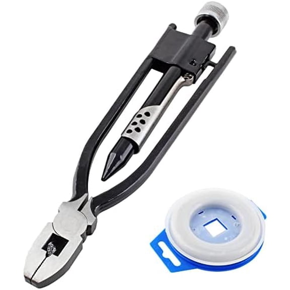 9 Inch Safety Wire Pliers with 50 FT Safety Wire, Heavy Duty Wire Twisting Tool for Aircraft, Machinery, Vehicles