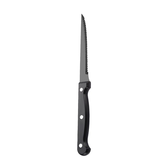 9 Inch Serrated Steak Knife Pointed Tip Stainless Steel Steak Knife Sharp Blade Flatware for Kitchen Restaurant Camping