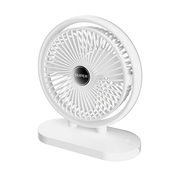 9-Inch Silent Three-Speed Multi-Directional Mini Fan with Strong Wind and Compact Design for Home and Office Use
