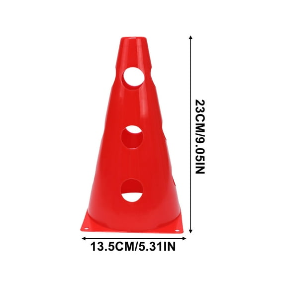 9 Inch Soccer Cones for Training 23cm Agility Disc Cones with Hole Football Basketball Drills Equipment Durable PE Sports Cones for Outdoor Field Practice Multifunctional Obstacle Course