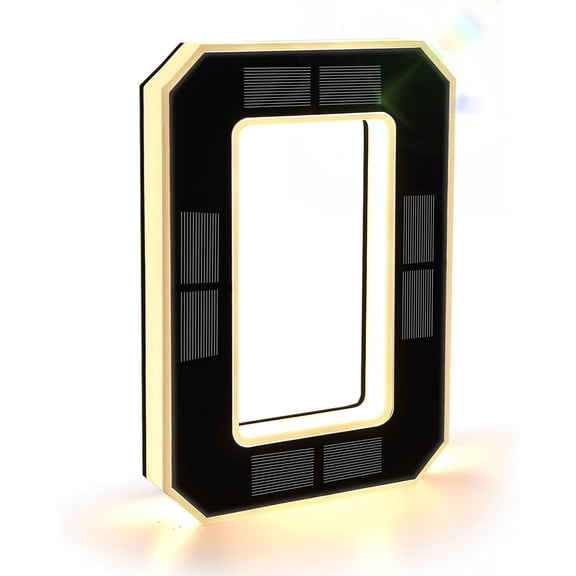 9 Inch Solar LED House Numbers - Waterproof Backlit Address Sign - Modern Illuminated Exterior Door Plate for Outdoor Home Decor (0)