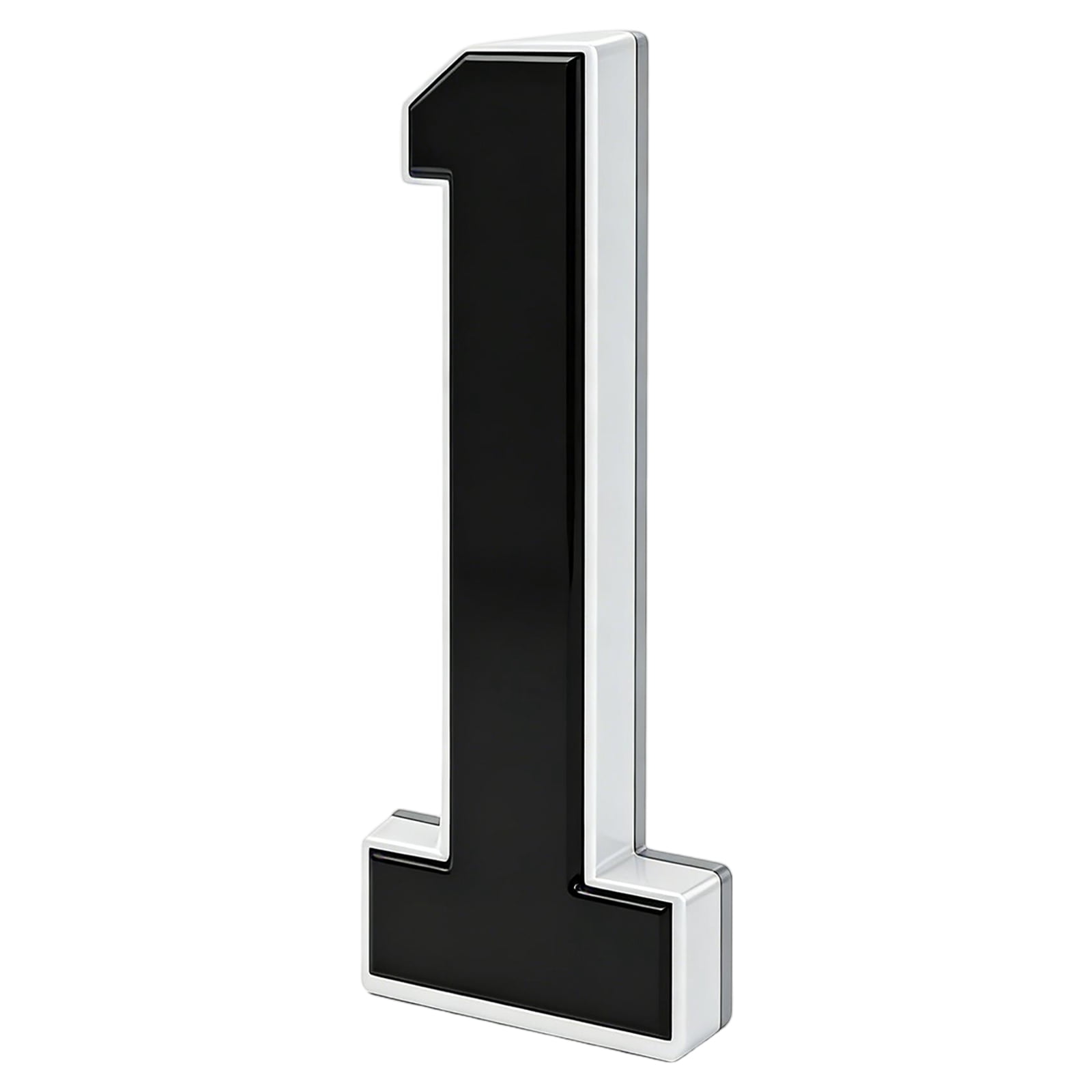9 Inch Solar Light Up House Numbers, Waterproof LED Illuminated Address Plaque, Modern Large Exterior Number Light for Home Mailbox Wall Decoration(Number "1")