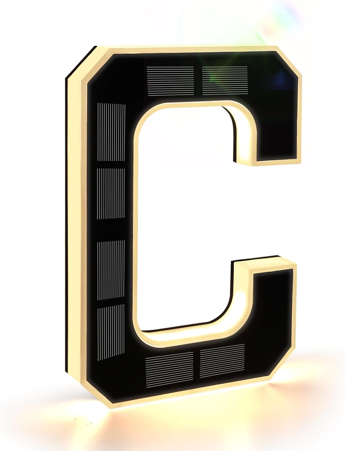 9 Inch Solar Lighted House Number, Waterproof Backlit LED Address Sign for Outside, Modern Illuminated Number for Home Garage