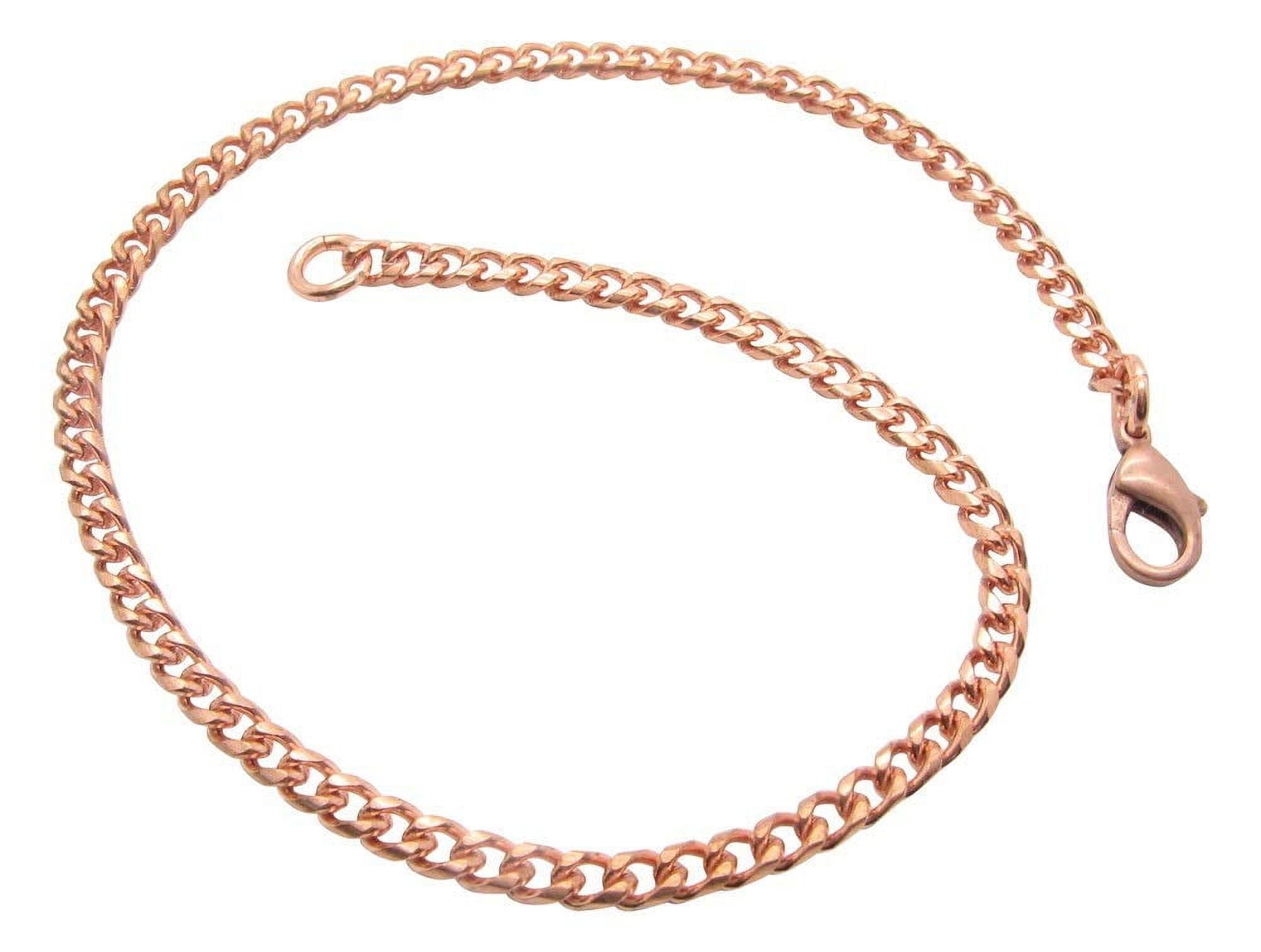 9 Inch Solid Copper Anklet, 1/8 of an inch wide, CA009G - Made in the USA. Thin design.
