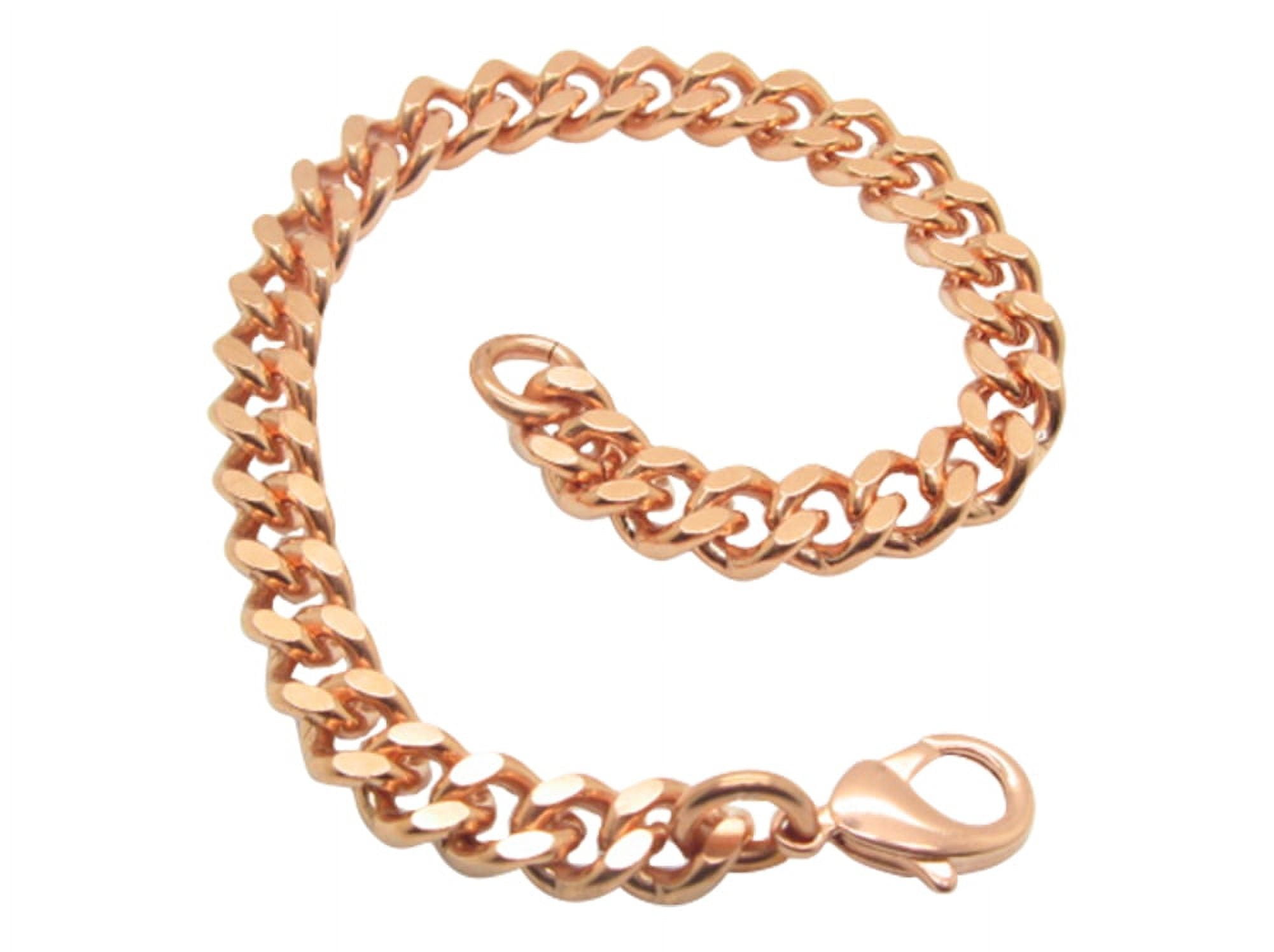 9 Inch Solid Copper Anklet, 5/16 of an inch wide, CA644G - Made in the USA.