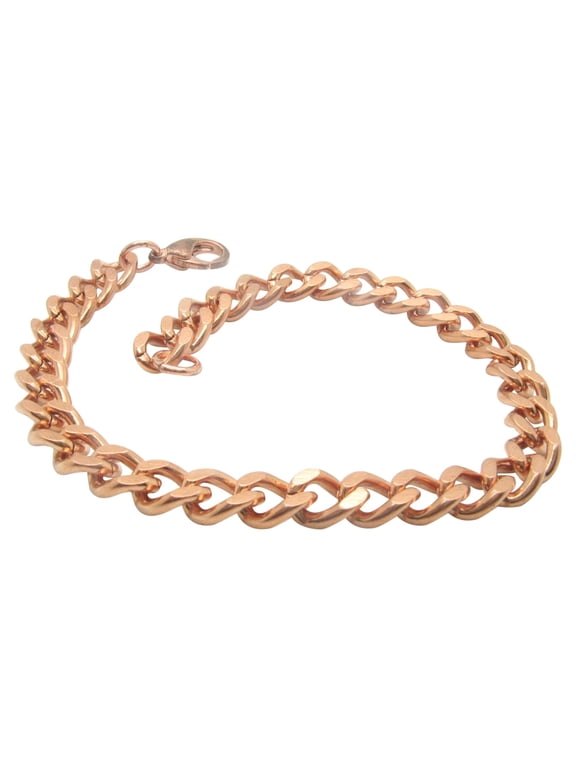 9 Inch Solid Copper Bracelet, 1/4 of an inch wide, CB641G - Made in the USA. Medium weight.