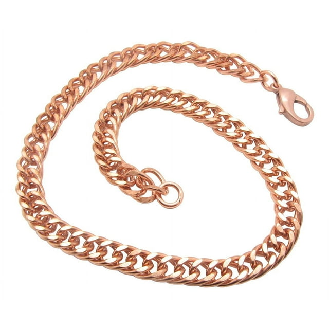 9 Inch Solid Copper Bracelet, 3/8 of an inch wide, CB632G - Made in the USA. Thick Design.