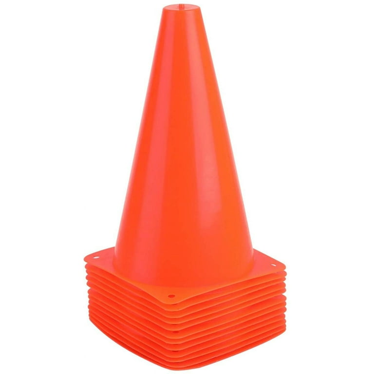 Faswin 30 Pack 7 Inch Plastic Traffic Cones, Sport Training Agility Field  Marker Cone for Soccer, Skating, Football, Basketball, Games, Indoor and