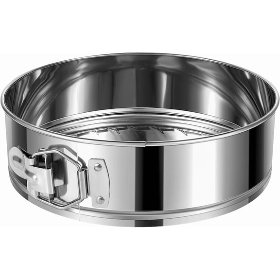 9 Inch Springform Cake Pan, 304 Stainless Steel Springform Pans, Leakproof & Nonstick Cheesecake Pan with Removable Bottom, Round Spring Form Cake Pan For Baking