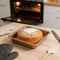 thumbnail image 1 of 9 Inch Square Nonstick Cake Pan - Carbon Steel Baking Pan for Brownies, Lasagna, Roasting - Heat-Resistant Rust-Proof Oven Safe Dish - Easy Release & Easy Clean, 1 of 6