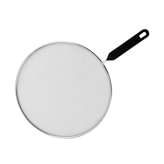 9 Inch Stainless Steel Grease Splatter Screen for Frying Pan, Fine Mesh Oil Splash Guard Cover, Heat Resistant Frying Pan Shield for Bacon Fried Chicken Cooking Kitchen