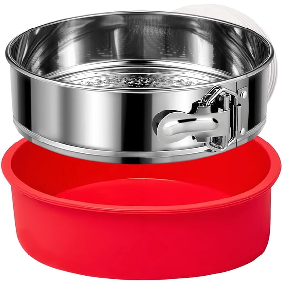 9 Inch Stainless Steel Springform Pan Baking Set for Cheesecake and Desserts