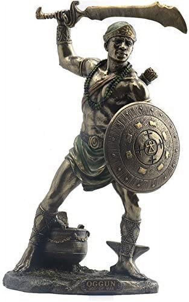 9 Inch Statue Orisha Ogun Yoruba Santeria Estatua Lucumi African God ...