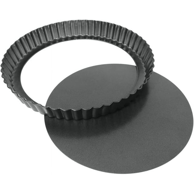 9 Inch Tart Pan with Removable Bottom, Round Quiche Pan NonStick