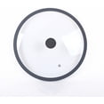 thumbnail image 1 of 9 Inch Tempered Glass Lid Universal Cover Replacement With Steam Vent Silicone Rim For Instant Pot Cast Iron Skillet, 1 of 5