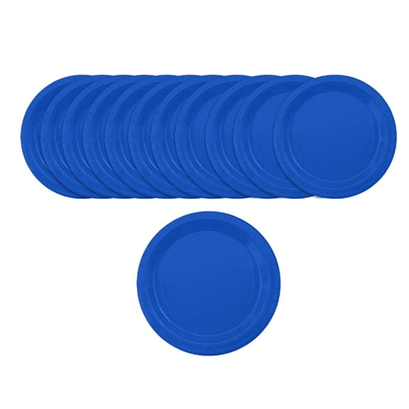 9 Inch Thick Disposable Paper Plates, Party Dinner Plates, 10 Pcs Per Pack for Theme Birthday Celebration Events