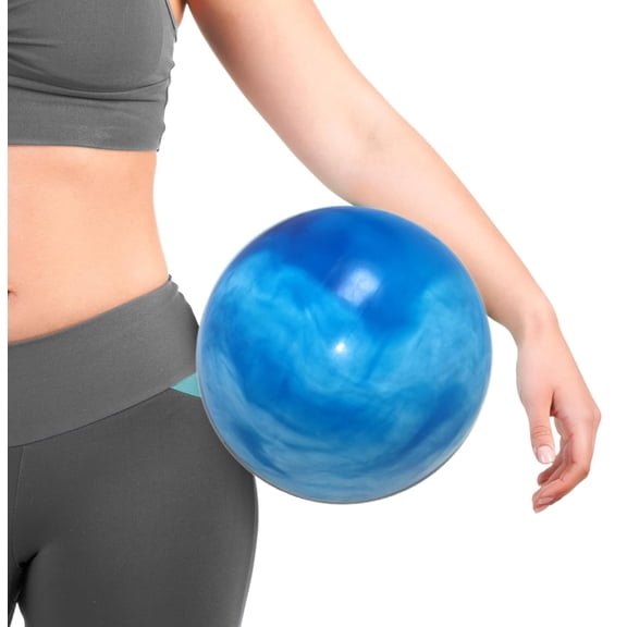 9 Inch Tie-dye Pattern Pilates Ball, Core Ball, Mini Pilates Ball for Physical Therapy,Small Exercise Ball Between Knees,Small Workout Ball for Barre,Yoga,Stability,Gym, with Inflatable Straw