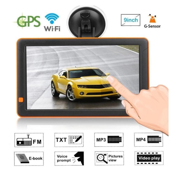 9 Inch Truck GPS Navigator 1G 16G With DVR Loaded Newest Europe Map ,Easy Installation