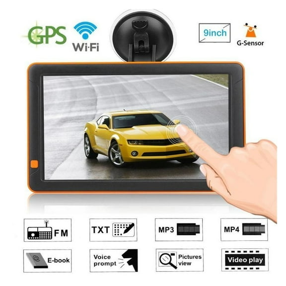 9 Inch Truck GPS Navigator 1G 16G With DVR Loaded Newest Europe Map ,Flexible Double Bracket Installation