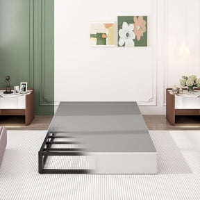 9 Inch Twin Box Spring, Heavy Duty Metal Mattress Foundation, 3000 lbs Capacity, High Profile, Noise-Free, Easy Assembly with Fabric Cover