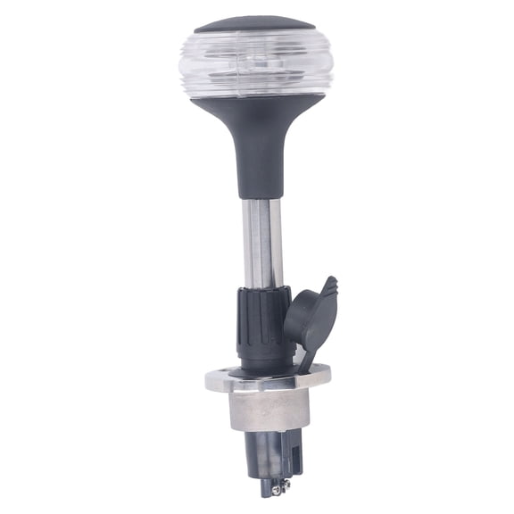 9 Inch USCG 2NM IP65 LED Anchor Light with Detachable Base, 10-24V DC, 3W for Boats