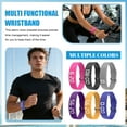 thumbnail image 1 of 9 Inch Vibration Alarm Bracelet Silent Vibrating Wristband Watch with Smart Activity Tracker and Step Counter for Heavy Sleepers and Discreet Reminders, Black, 1 of 3