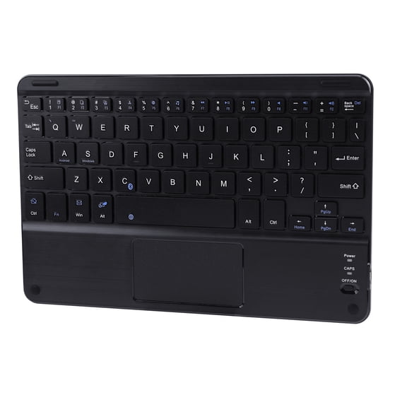 9-Inch Wireless Bluetooth Keyboard with Touchpad, Compact Small Tablet Keyboard for iPad Android Tablets Smartphones Laptops, Portable Slim Design for Travel Home Office.