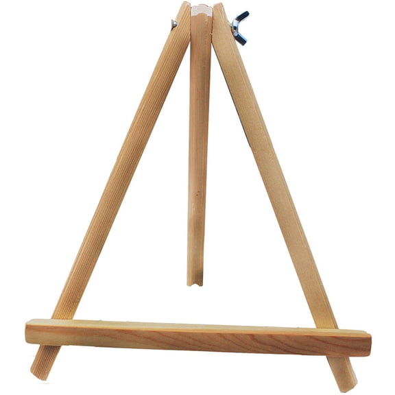 9 Inch Wood Easels,Small Wooden Tabletop Easel,Portable Tabletop Painting Easel Stand for Canvas,Photo & Sign Display,A-Frame Tripod Table Top Easel for Decor,Art & Craft(9x7.1")(White)
