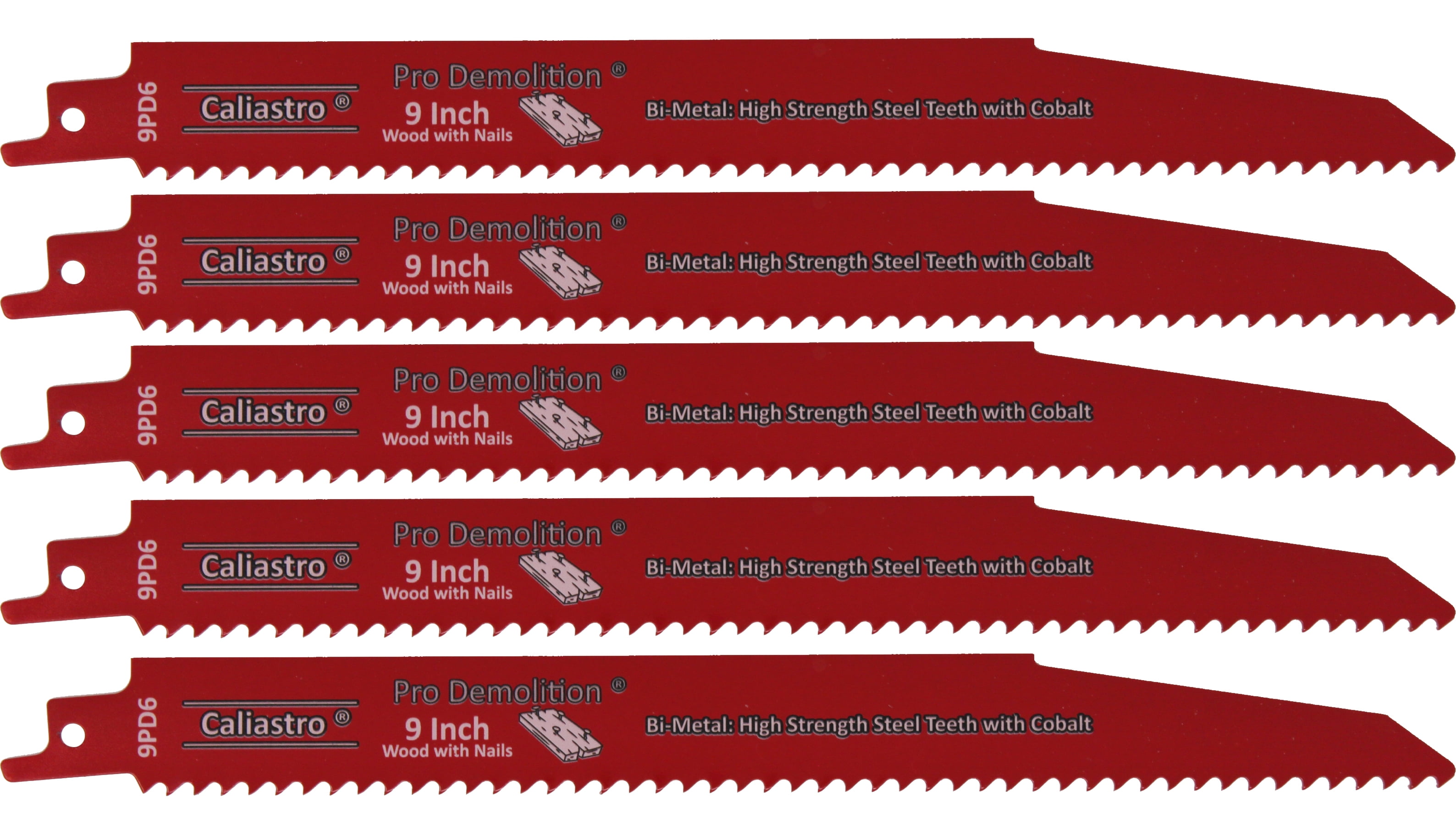 9 Inch Wood Nail Embedded Wood Cutting Pro Demolition Reciprocating Sawzall Saw Blades 5 Pack Walmart