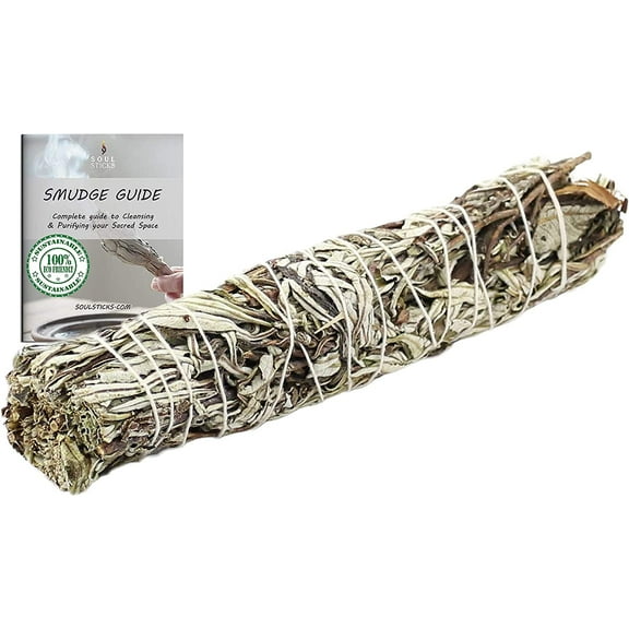 9 Inch Yerba Santa Sage Smudge Stick for Home Cleansing & Negative Energy Clearing | Large Smudging Wands for Good Vibrations