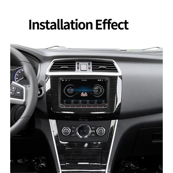 9 Inches Car Player Bluetooth 5.1 Stereo Radio 2GB+64GB with Carplay Android Auto Mirror Link WiFi Android 12 GPS Navigation for Vlkswagen Steering Wheel Control Driving Recorder