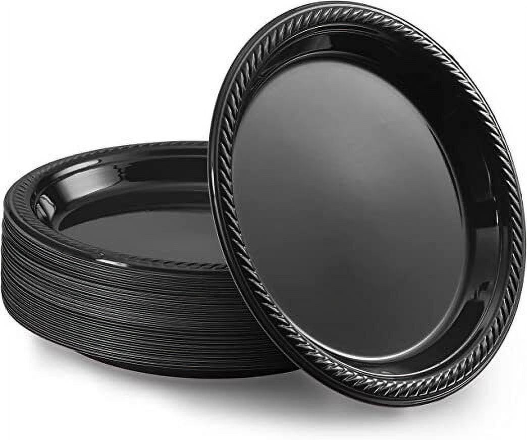9 Inches Disposable Black Plastic Plates Good To Use In Microwave 9 inches disposable black plastic plates good to use in microwave