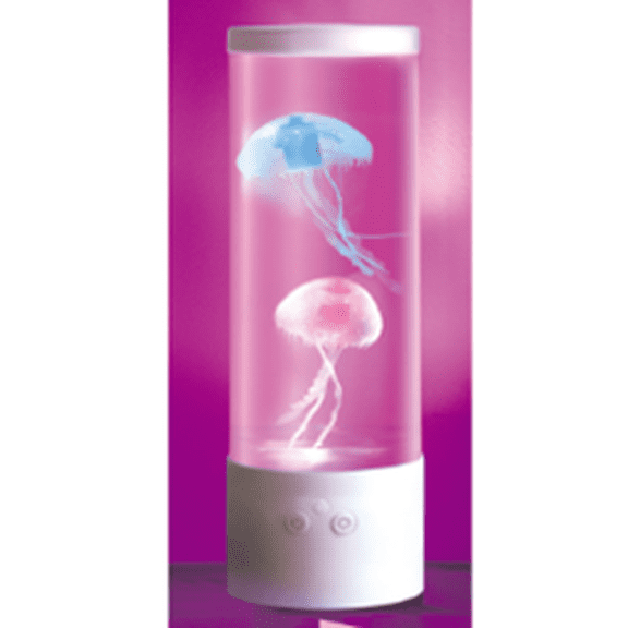 Merkury Innovations Jellyfish Night Light Lamp Motion & Multicolor Leds - Easy Mode Switching, USB Powered - 9"