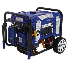 9 KW Gasoline & LPG Electric Recoil Start Portable Generator, Blue