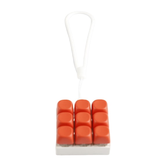 9-Key Mechanical Keyboard Switches Tester 9 Clicky Keys With Silicone Keychain For Stress Relief And Office Decoration