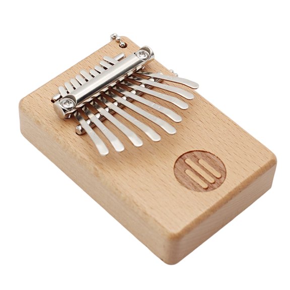 9-Key Tiny Kalimba Small Wooden Thumb Piano Pocket Sized Plucked Music Instrument For Students And Beginner Travel Use