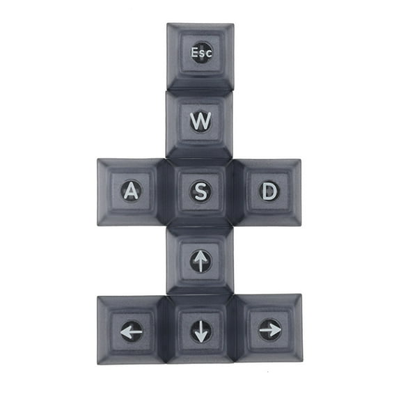 9 Keys Backlit Keycap Set WASD/ESC/Direction For Cherry MX Switches Keycaps Backlit Gaming Mechanical for Key DSA He