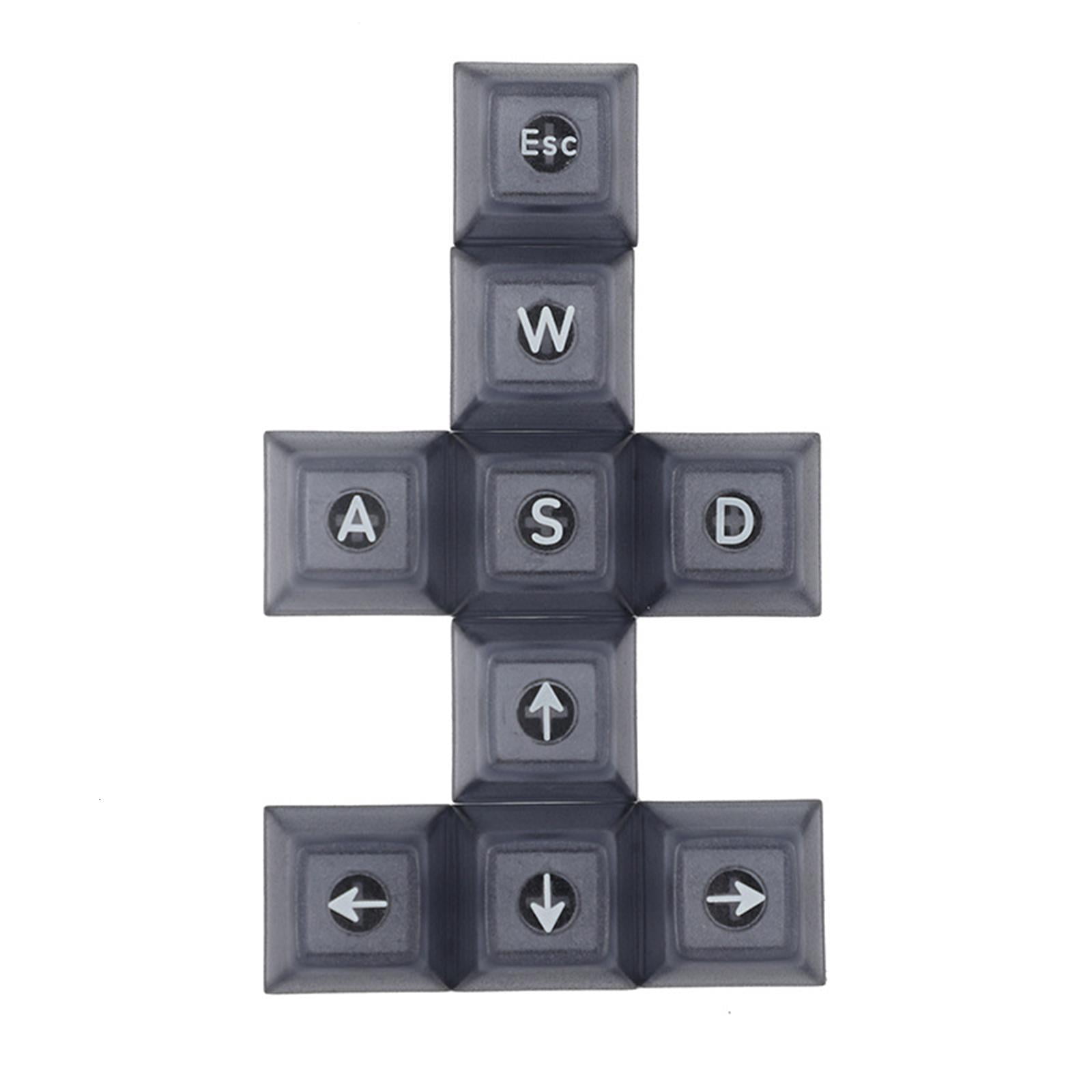 9 Keys DSA 7.42mm ABS Backlit Keycaps for WASD Direction ESC Keycap ...