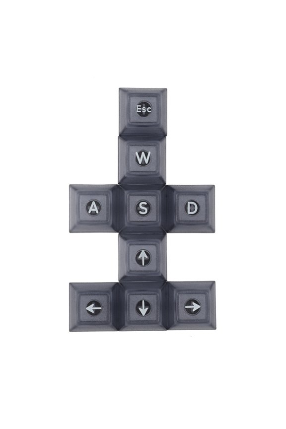 9 Keys DSA WASD/ ESC/ Directions Keycaps Backlit Keycap For Cherry MX Switches