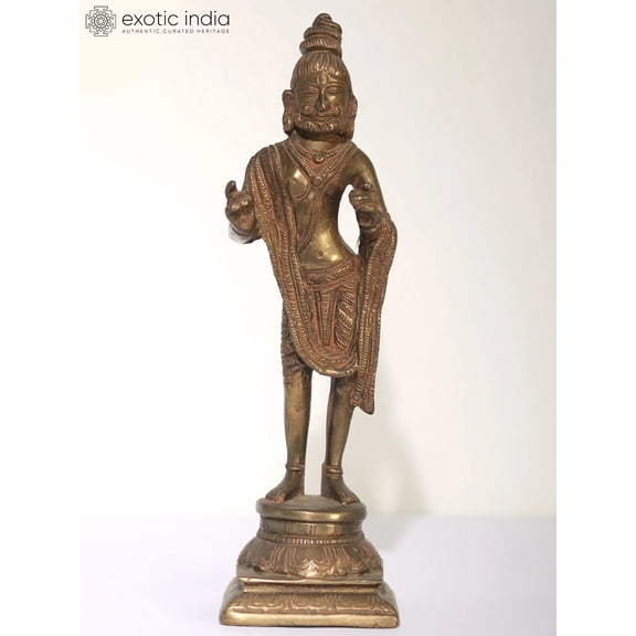 9" King Dasharatha - The Father of Lord Rama | Brass Statue