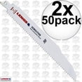 thumbnail image 1 of 9"L x 6 TPI Steel Reciprocating Saw Blade, 50PK LENOX 22752OSB956R, 1 of 4