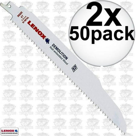 9"L x 6 TPI Steel Reciprocating Saw Blade, 50PK LENOX 22752OSB956R