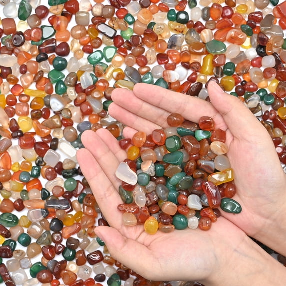 9 LB Crystals Crushed Quartz Chips Bulk Tumbled Natural Stones Succulent Pebbles Decorative Rocks Gravels for Aquarium Fish Tank Vase Filler DIY Crafts Indoor Plants, Crafting, Home