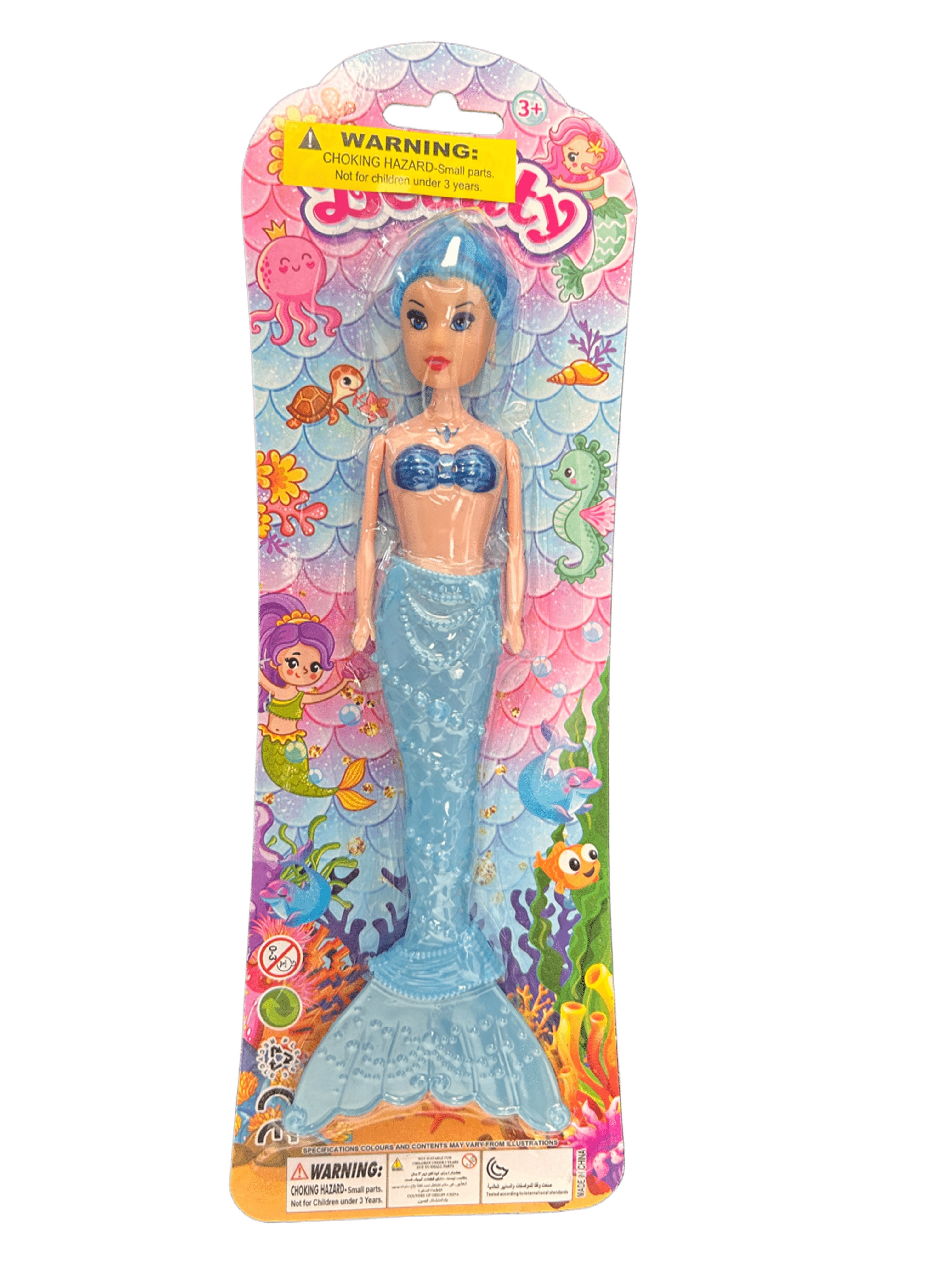 9 in LED Light Up Mermaid Doll, Colorful Design, Interactive Features ...