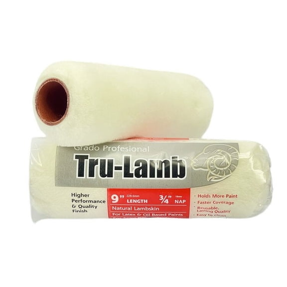 9" Lambskin Paint Roller (6 Pack, 9 x 1")