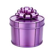 9-Layer Nesting Gift Boxes, Small Purple Christmas Nesting Doll Boxes, Funny Prank Gift Packaging for Holiday Parties