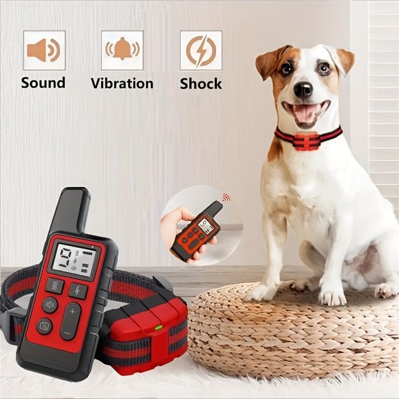9-Level Remote Dog Training Collar w/ Sound, Vibration, Shock - Rechargeable Bark Control for Small, Medium, Large Dogs