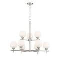 thumbnail image 1 of 9 Light Chandelier-Brushed Nickel Finish    -Traditional Installation Minka Lavery 2179-84, 1 of 7